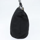 PRADA Hand Bag Nylon Black Silver Auth 150413-4