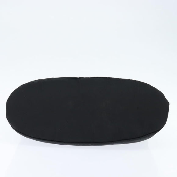 PRADA Hand Bag Nylon Black Silver Auth 150413