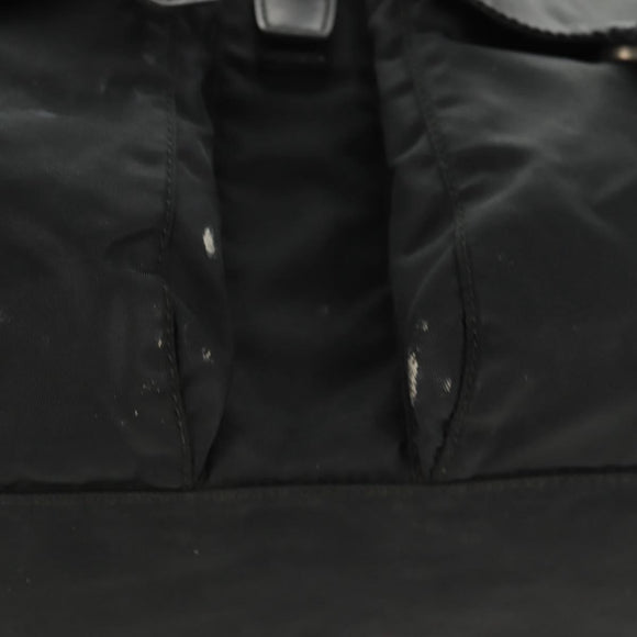 PRADA Backpack Nylon Black Silver Auth 150414
