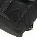 PRADA Backpack Nylon Black Silver Auth 150414-18