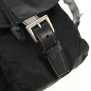 PRADA Backpack Nylon Black Silver Auth 150414-22