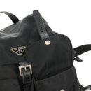 PRADA Backpack Nylon Black Silver Auth 150414-23