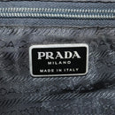 PRADA Backpack Nylon Black Silver Auth 150414-29