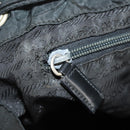 PRADA Backpack Nylon Black Silver Auth 150414-32