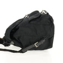 PRADA Backpack Nylon Black Silver Auth 150414-3