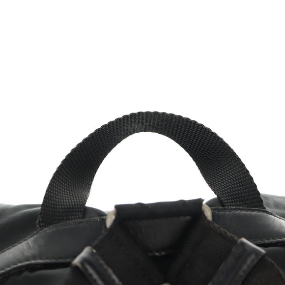 PRADA Backpack Nylon Black Silver Auth 150414