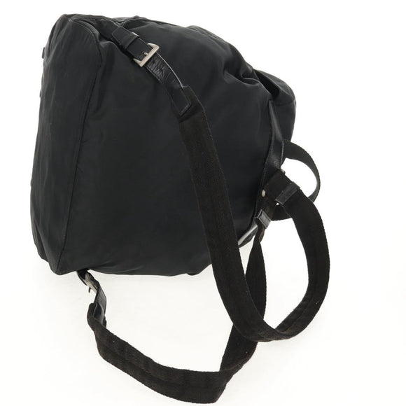 PRADA Backpack Nylon Black Silver Auth 150414