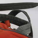 PRADA Boston Bag Nylon 2way Red Silver Auth 150415-15