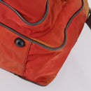 PRADA Boston Bag Nylon 2way Red Silver Auth 150415-16