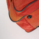 PRADA Boston Bag Nylon 2way Red Silver Auth 150415-17