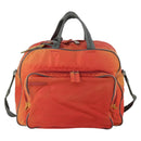 PRADA Boston Bag Nylon 2way Red Silver Auth 150415-13