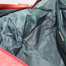 PRADA Boston Bag Nylon 2way Red Silver Auth 150415-22