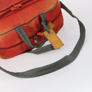 PRADA Boston Bag Nylon 2way Red Silver Auth 150415-7