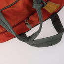 PRADA Boston Bag Nylon 2way Red Silver Auth 150415-8