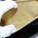 Christian Dior Hand Bag Calf Skin 2way Black Gold Auth 150418-23