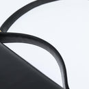 Christian Dior Hand Bag Calf Skin 2way Black Gold Auth 150418-8