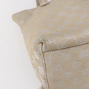 GUCCI GG Canvas Tote Bag Beige Silver 002 1076 2684 Auth 150426-11