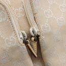 GUCCI GG Canvas Tote Bag Beige Silver 002 1076 2684 Auth 150426-15