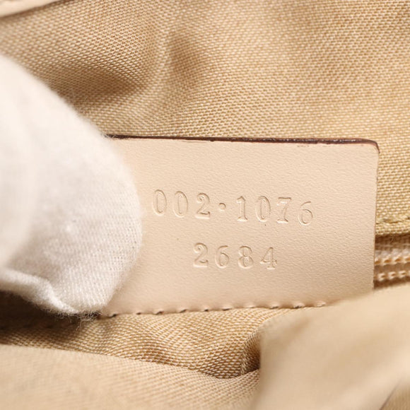 GUCCI GG Canvas Tote Bag Beige Silver 002 1076 2684 Auth 150426