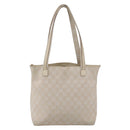 GUCCI GG Canvas Tote Bag Beige Silver 002 1076 2684 Auth 150426-3