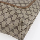 GUCCI GG Supreme Web Sherry Line Tote Bag PVC Beige Red 40 02 003 Auth 150427-9