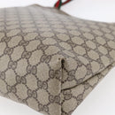 GUCCI GG Supreme Web Sherry Line Tote Bag PVC Beige Red 40 02 003 Auth 150427-15