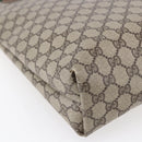 GUCCI GG Supreme Web Sherry Line Tote Bag PVC Beige Red 40 02 003 Auth 150427-16