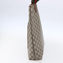 GUCCI GG Supreme Web Sherry Line Tote Bag PVC Beige Red 40 02 003 Auth 150427-4