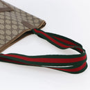 GUCCI GG Supreme Web Sherry Line Tote Bag PVC Beige Red 40 02 003 Auth 150427-7