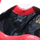 Salvatore Ferragamo Backpack Leather Red Gold Auth 150428-19