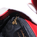 Salvatore Ferragamo Backpack Leather Red Gold Auth 150428-20