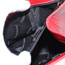 Salvatore Ferragamo Backpack Leather Red Gold Auth 150428-21