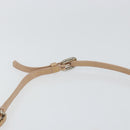 Salvatore Ferragamo Vala Hand Bag Enamel 2way Beige Silver Auth 150429-10