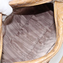 Salvatore Ferragamo Vala Hand Bag Enamel 2way Beige Silver Auth 150429-19