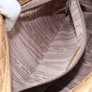 Salvatore Ferragamo Vala Hand Bag Enamel 2way Beige Silver Auth 150429-23