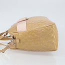 Salvatore Ferragamo Vala Hand Bag Enamel 2way Beige Silver Auth 150429-5