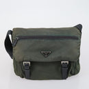 PRADA Shoulder Bag Nylon 3 Set Red Pink khaki Auth 150430-16