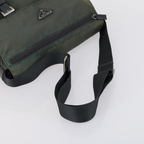 PRADA Shoulder Bag Nylon 3 Set Red Pink khaki Auth 150430