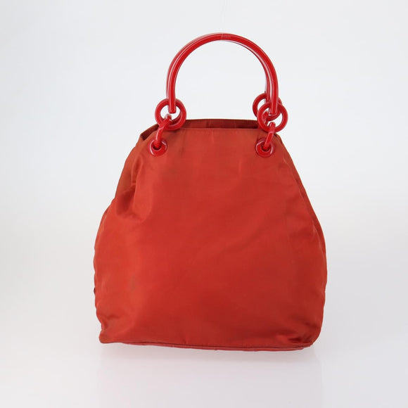 PRADA Shoulder Bag Nylon 3 Set Red Pink khaki Auth 150430