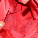 PRADA Shoulder Bag Nylon 3 Set Red Pink khaki Auth 150430-8