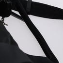 PRADA Boston Bag Nylon 2way Black Silver Auth 150432-15