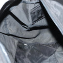 PRADA Boston Bag Nylon 2way Black Silver Auth 150432-22