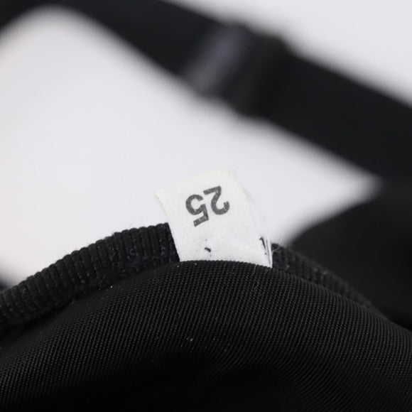 PRADA Boston Bag Nylon 2way Black Silver Auth 150432