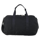 PRADA Boston Bag Nylon 2way Black Silver Auth 150432-2