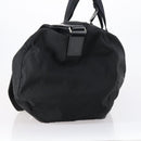PRADA Boston Bag Nylon 2way Black Silver Auth 150432-3