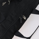 PRADA Boston Bag Nylon 2way Black Silver Auth 150432-7