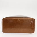 LOUIS VUITTON Monogram Vernis Reade MM Hand Bag Bronze M91143 LV Auth 150433-6