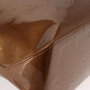 LOUIS VUITTON Monogram Vernis Reade MM Hand Bag Bronze M91143 LV Auth 150433-15