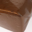 LOUIS VUITTON Monogram Vernis Reade MM Hand Bag Bronze M91143 LV Auth 150433-9