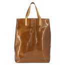 LOUIS VUITTON Monogram Vernis Reade MM Hand Bag Bronze M91143 LV Auth 150433-2